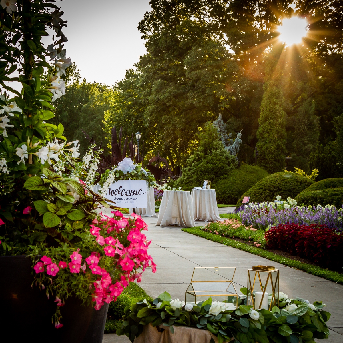 Cleveland Botanical Garden Outdoor Wedding Reception Jessica