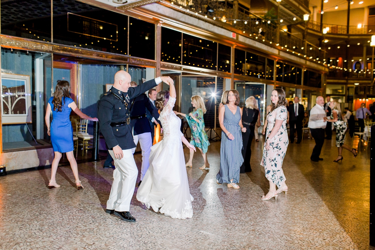 Hyatt Regency Cleveland At The Arcade Wedding Reception - Jess + Ryan - TKO  ENTERTAINMENT, image size:1200x800